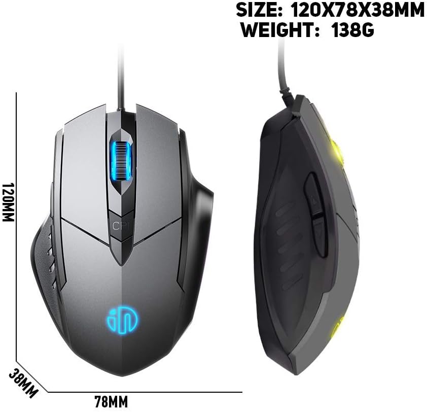 Wired Mouse with 6 Button Silent Click