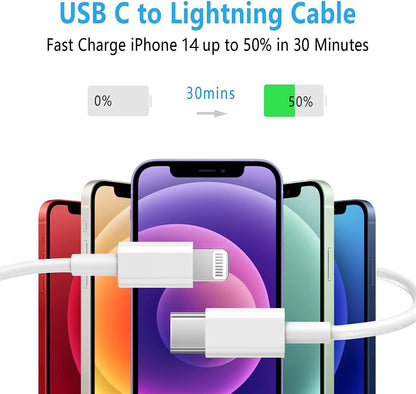 USB C to Lightning Cable 3Pack