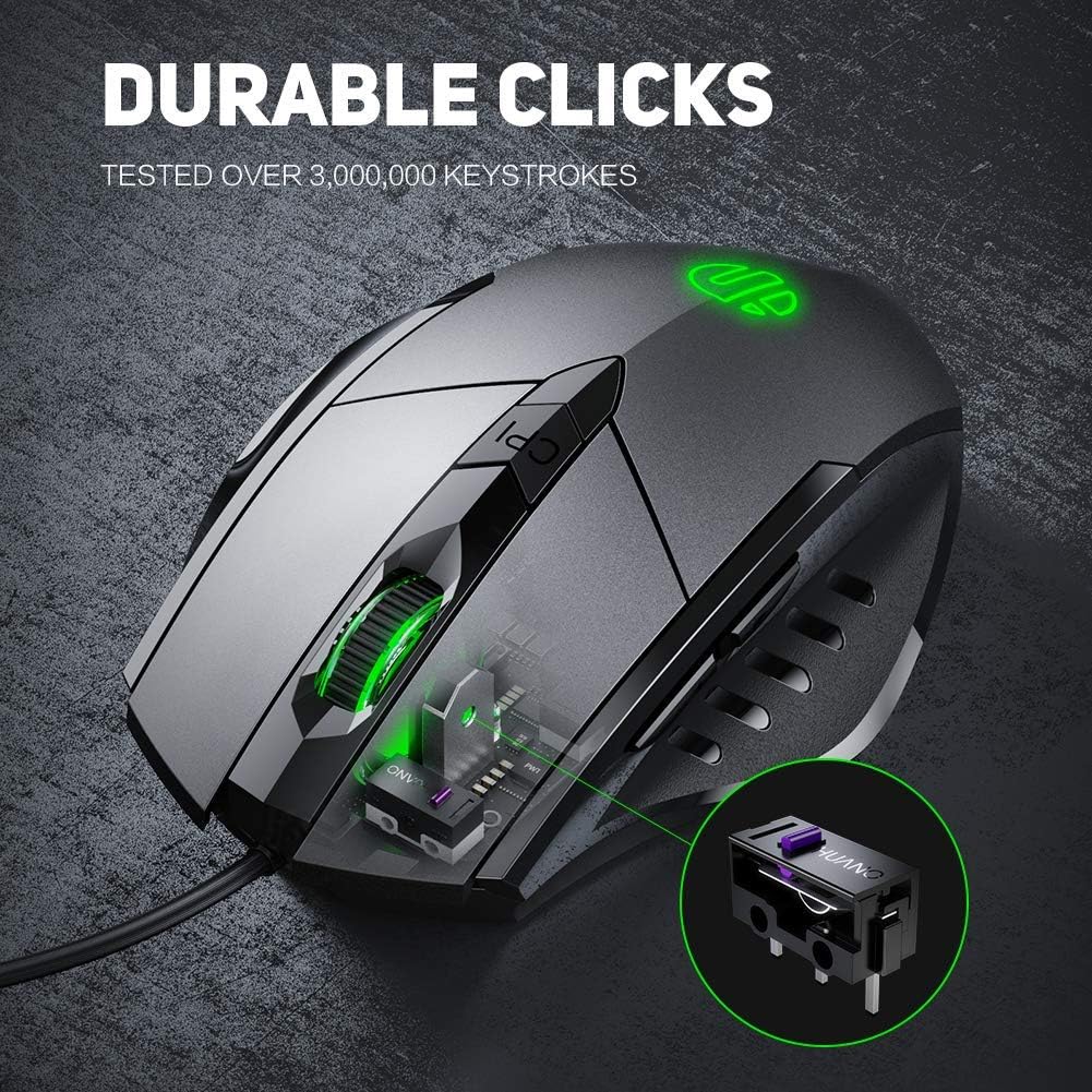 Wired Mouse with 6 Button Silent Click