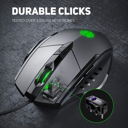 Wired Mouse with 6 Button Silent Click