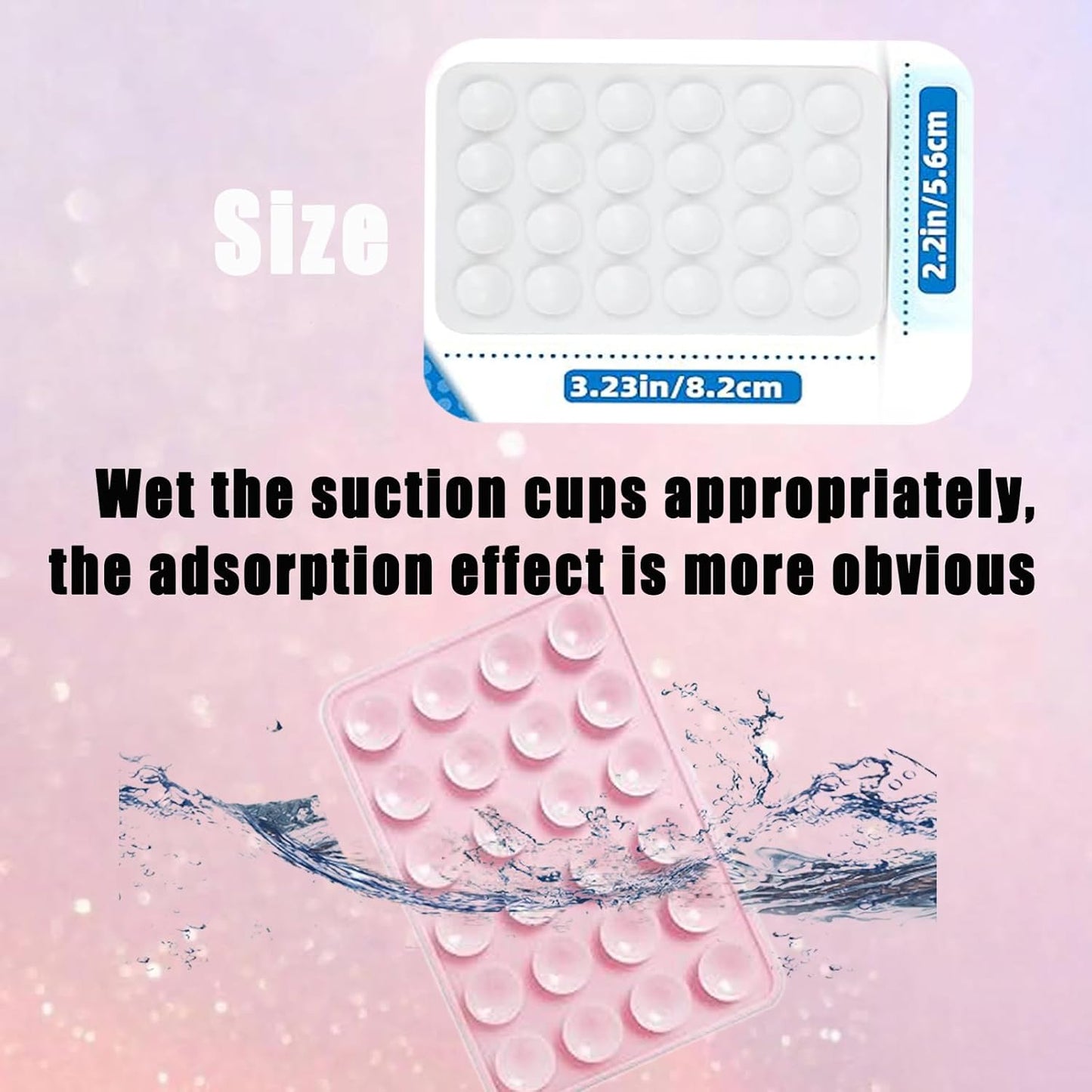 2PCS Silicon Suction Phone Case Mount