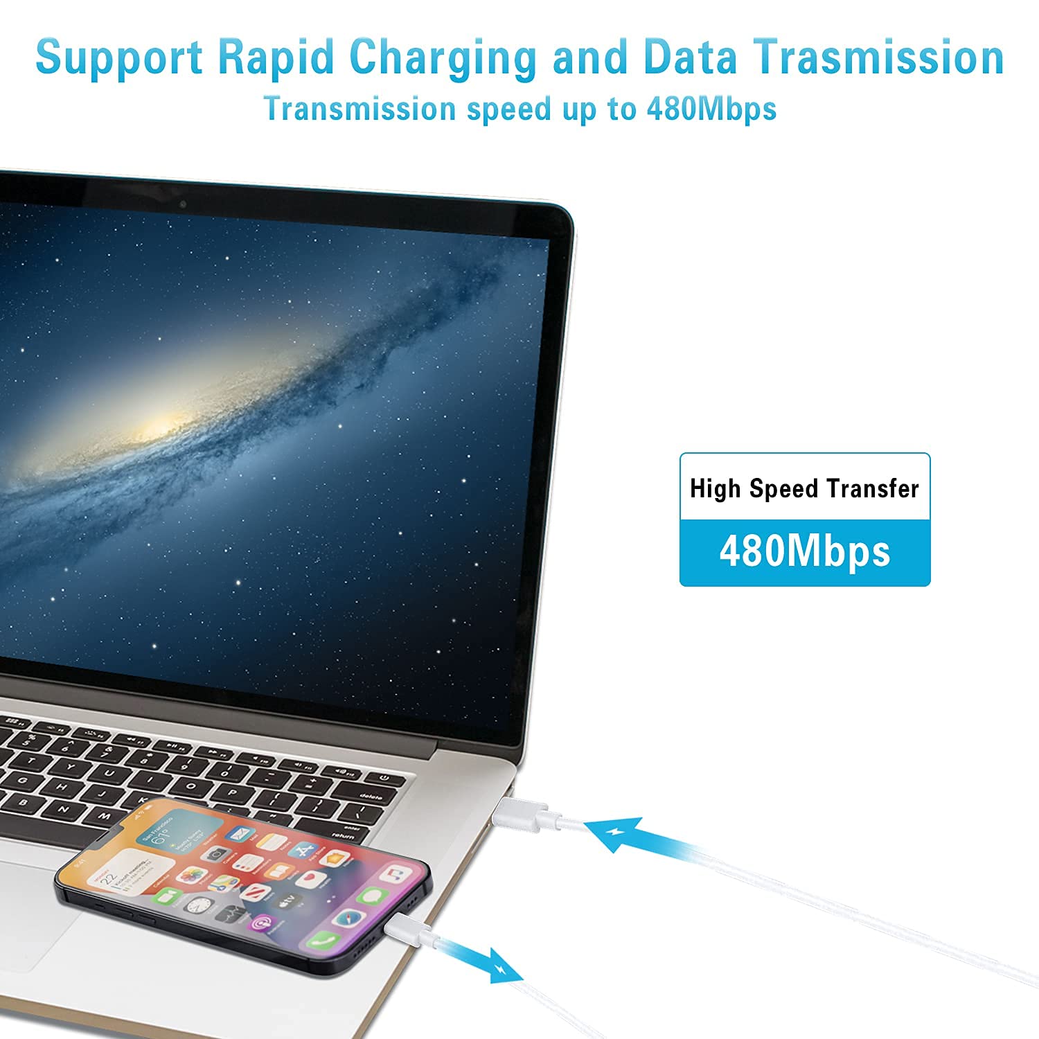 USB C to Lightning Cable 3Pack