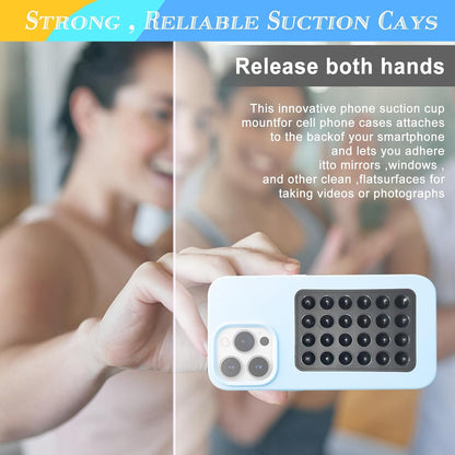 3PACK Silicon Suction Phone Case Black