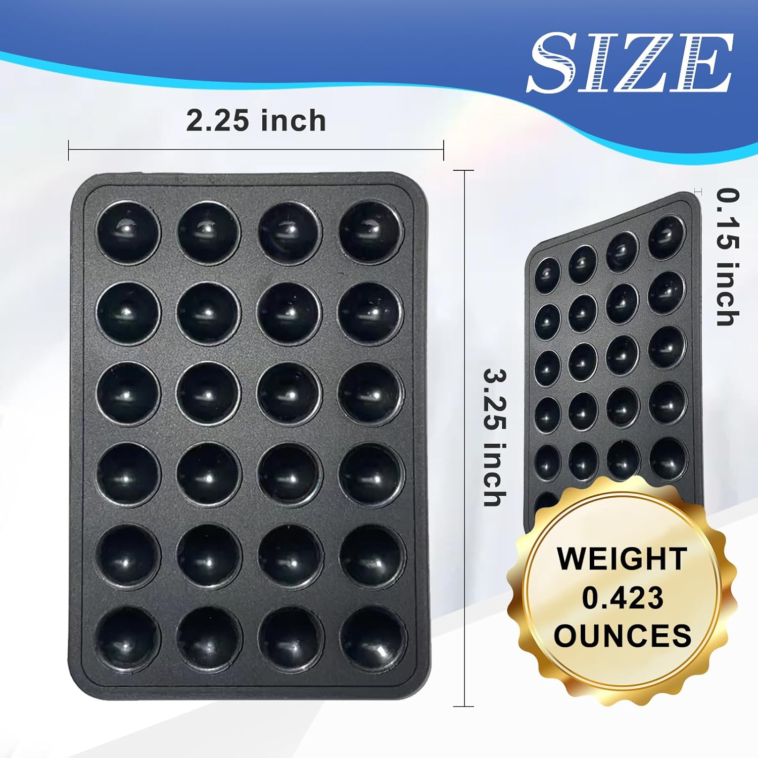 3PACK Silicon Suction Phone Case Black