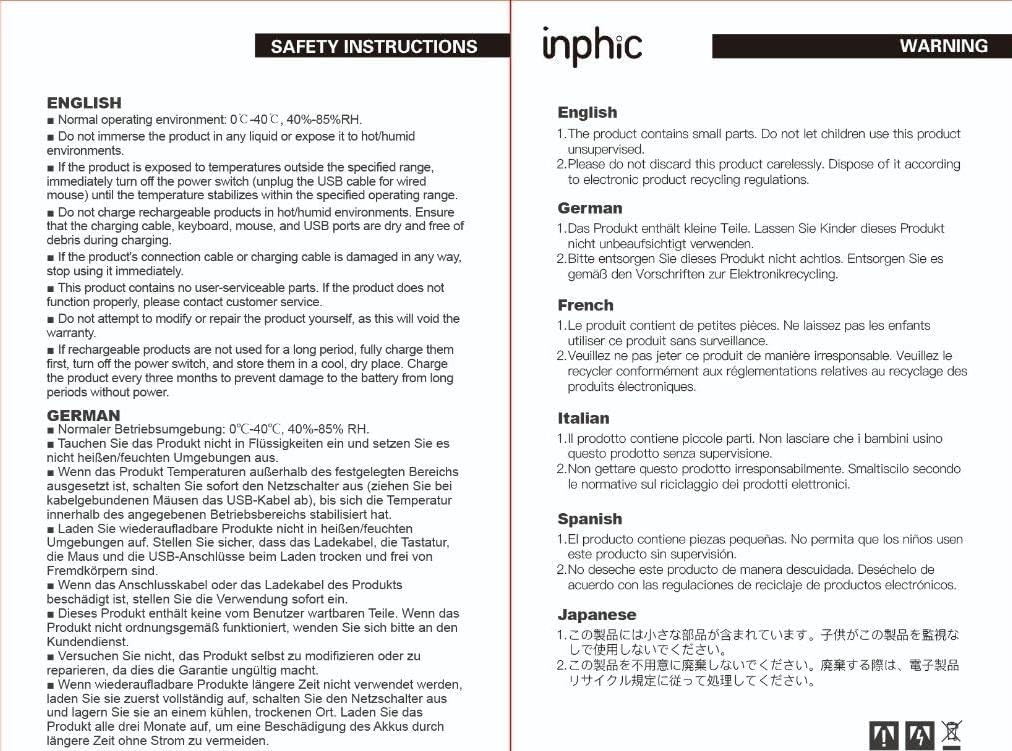 Wired Mouse with 6 Button Silent Click