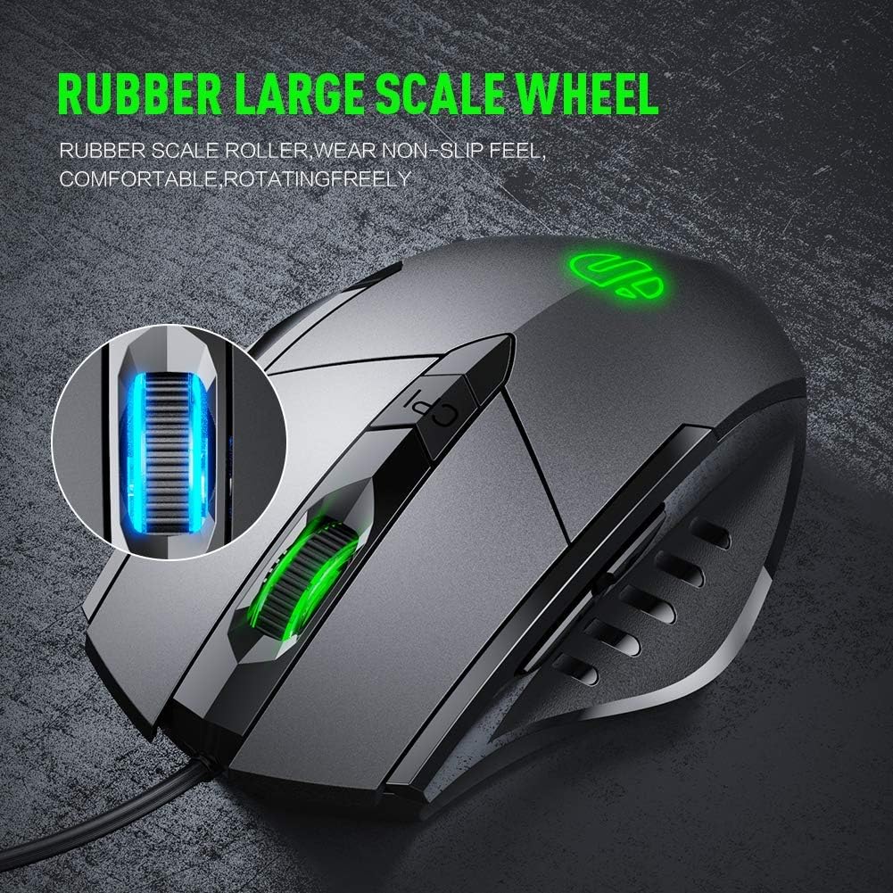 Wired Mouse with 6 Button Silent Click