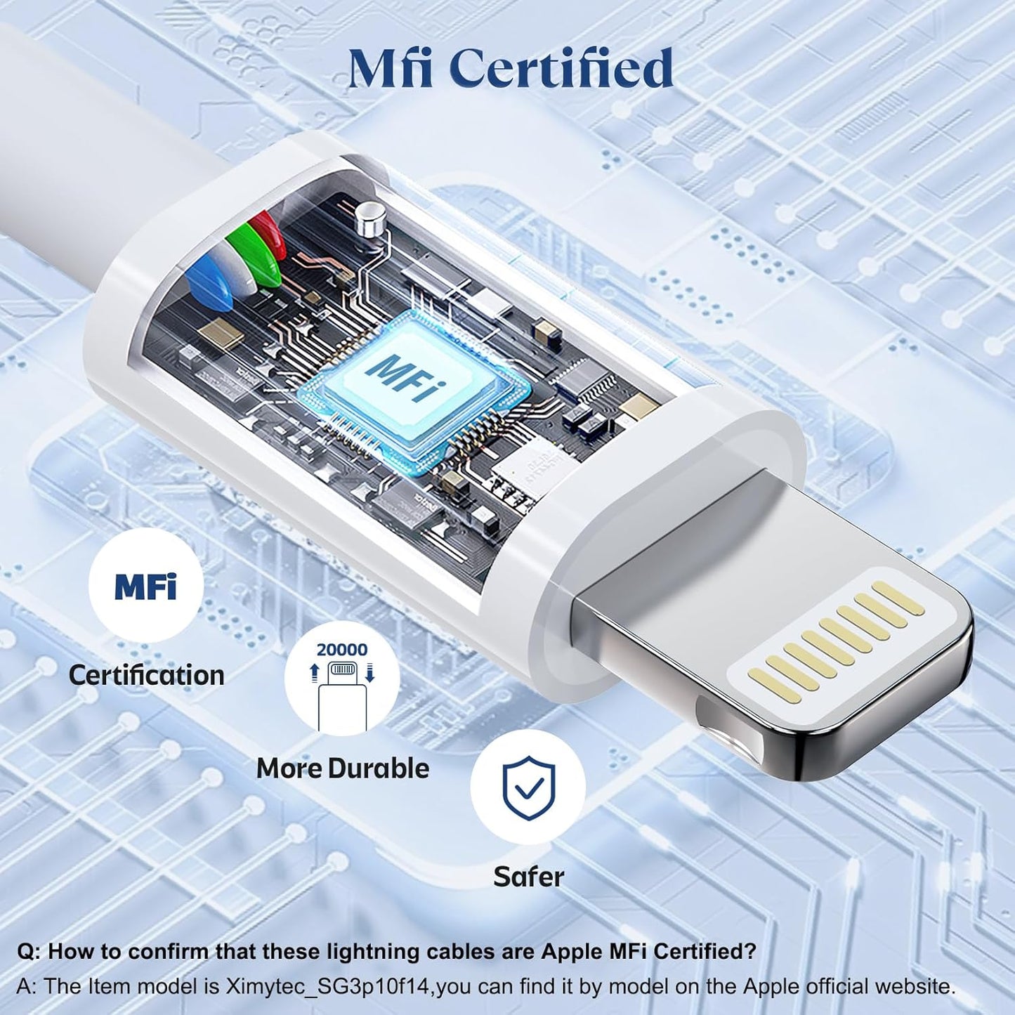 USB C to Lightning Cable 3Pack