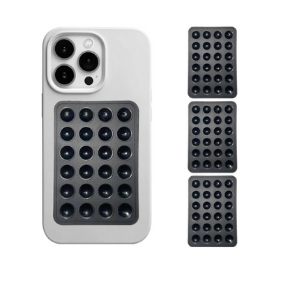 3PACK Silicon Suction Phone Case Black